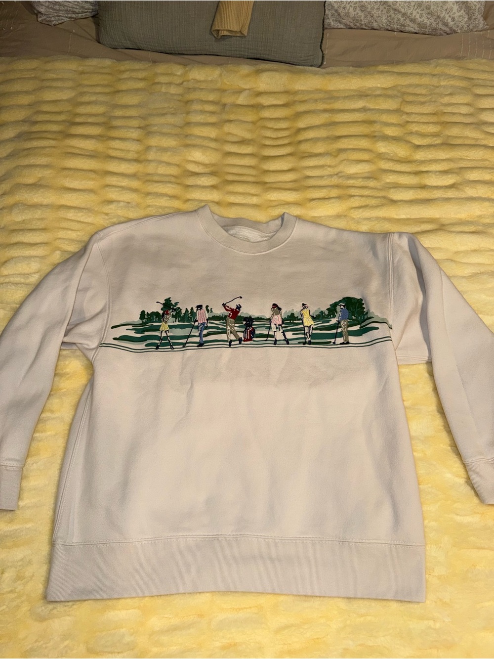 Abercrombie Embroidered Golf Crewneck